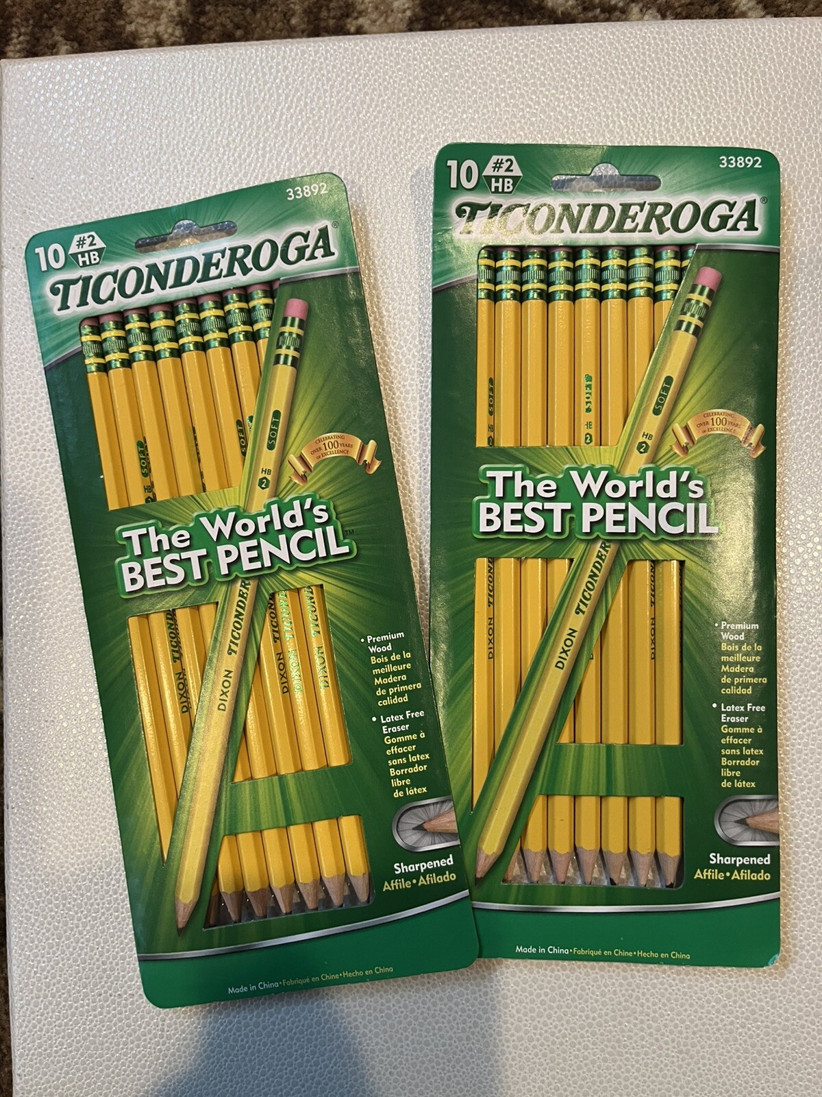 Ticonderoga Pencils 2 Packages Of 10-image