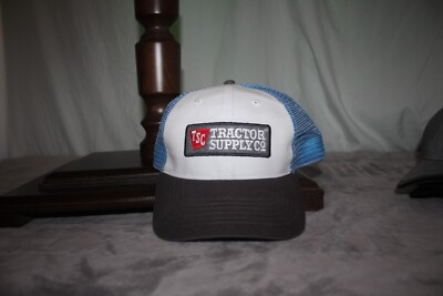 #ad TSC TRACTOR SUPPLY CO Trucker Cap Hat Snapback Blue White Gray Block Color $2.40