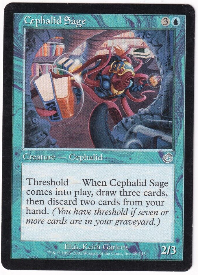 Cephalid Sage Torment #29 Magic The Gathering 2002 MTG Single