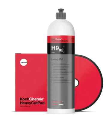 Koch Chemie H9.02 Heavy Cut Compound 8.45oz w/ 1 cutting pad 3'' 5'' or 6''