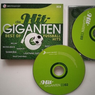 Die Hit Giganten Best of Fußballhits CD Fußball Sport Mega Mix Hits Lieder