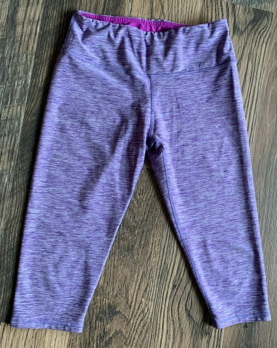 Danskin Now Ladies Purple Capris Leggings Jogger Pants size Small