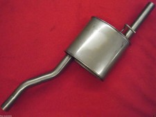 Edelstahl Endschalldämpfer Endtopf Auspuff für Focus DNW 1,6 16V Kombi -04