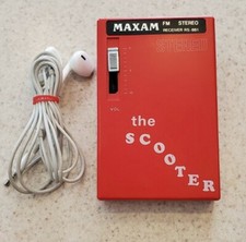  RARE  MAXAM RS-881 STEREO RECEIVER RADIO "the scooter" TESTED AND WORKS 