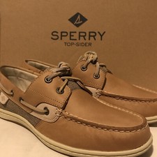 NEW Sperry Top Sider Women  s Size 7.5 M Koifish 2 Eye Boat Shoes Linen/Oat 95589