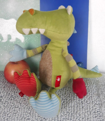 Sigikid German Plush Alligator Visual Tactile Stimlation Baby Educational Toy