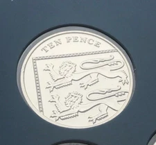 2017 TEN 10 PENCE SHIELD COIN BRILLIANT UNCIRCULATED BU BUNC