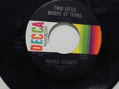 WILLMA BURGESS Two Little Rivers of Tears/FIFTEEN DAYS - Picture 2 of 2