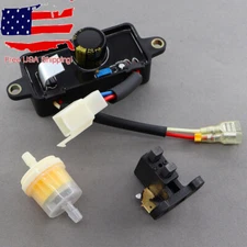 Voltage Regulator + Carbon Brush For Wen Power Pro AVR P54342 31600 Generator
