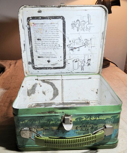 VINTAGE GOMER PYLE USMC 1960's ERA METAL LUNCHBOX ALADDIN NASHVILLE -NO THERMOS- - Picture 12 of 15