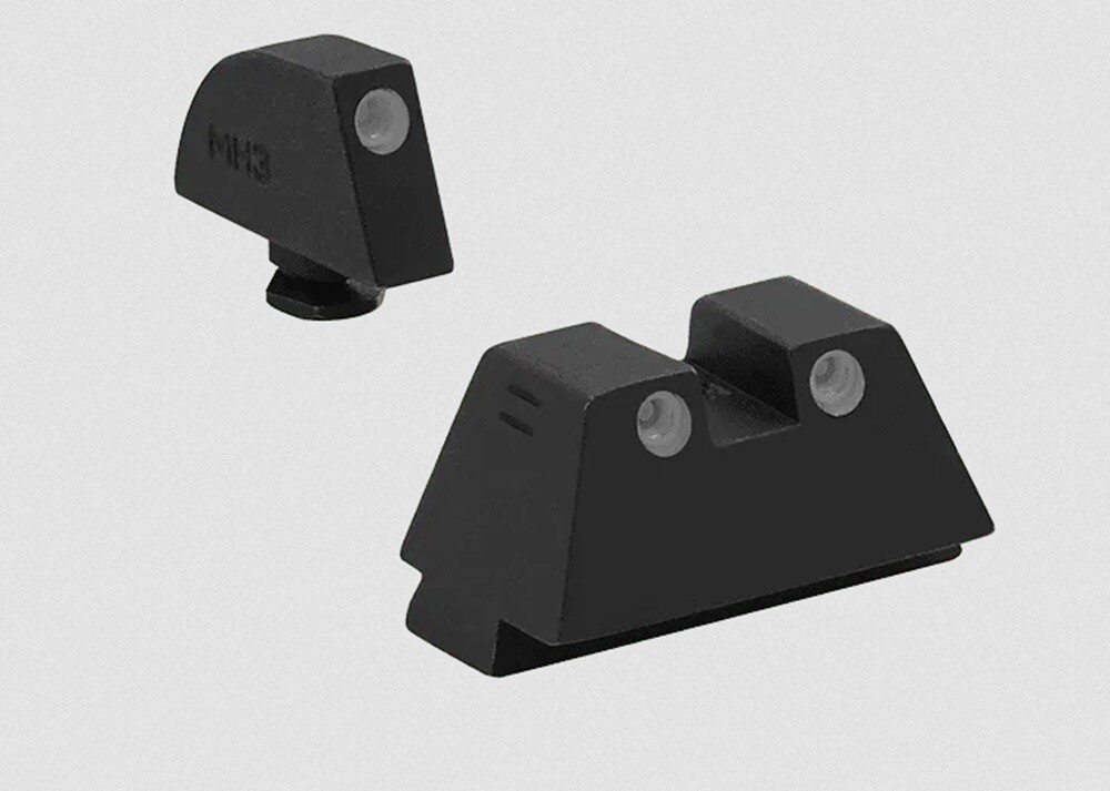 Meprolight Tru-Dot Suppressor Sight Fits Glock 17,,19,22,23 Green Front & Rear