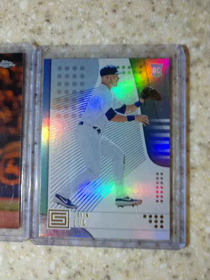 Corey Kluber 2020 Topps Chrome #41 Orange Refractor /25 & Gavin Lux RC STATUS - Image 3 of 4