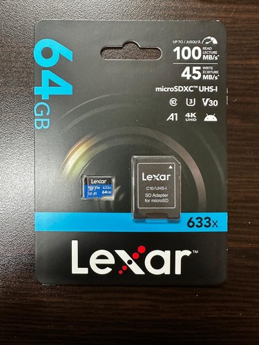 Lexar Micro SDXC Card 64GB U3 V30 633x A1 4K UHD - Picture 4 of 4