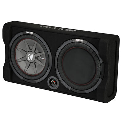 Kicker 47TRTP122 Car Audio Down Firing 12'' Thin Sub Box w/ Passive Radiator New