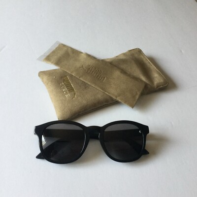 PUMA LIFESTYLE SUEDE PU0042SA MENS BLACK SUNGLASSES NEW IN CASE NWOT