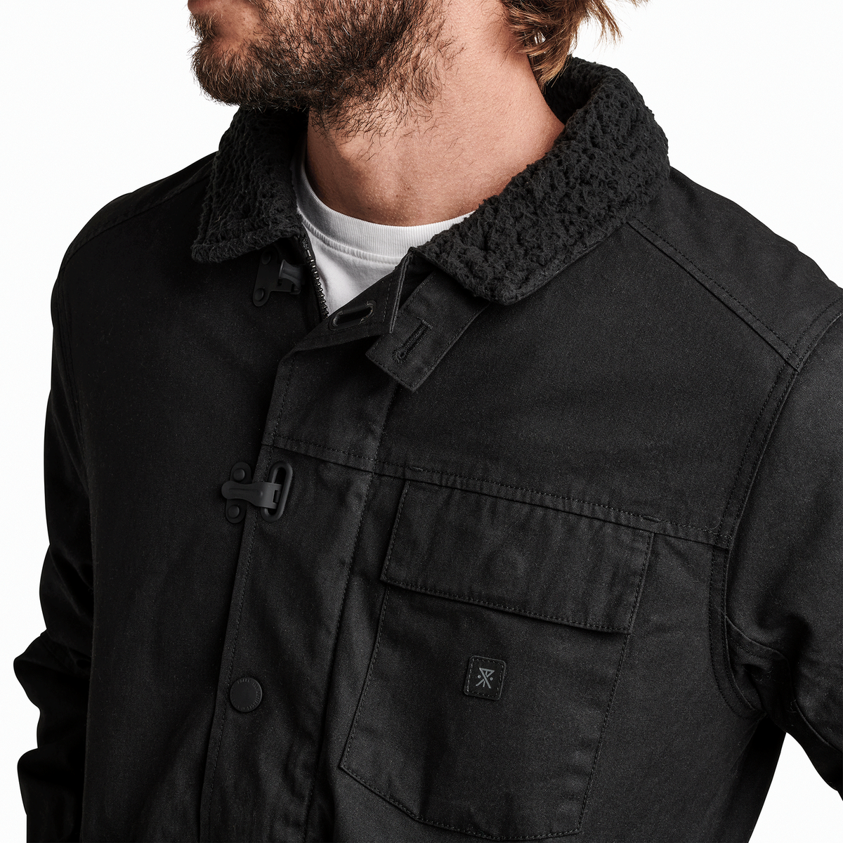 Chore Jacket Roark Men's Axeman Jacket - Fully Sherpa Lined Zip-Up