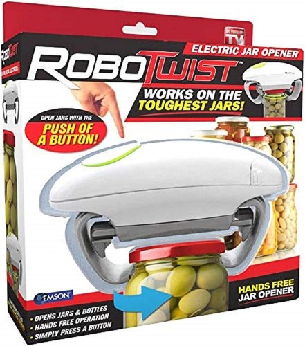 Hand Free Robo Twist Electric Jar Opener - Work on toughest Jar White - Picture 6 of 11