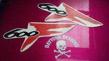 CBR 600F BLACK & RED SEAT UNIT TAIL PIECE DECALS STICKERS GRAPHICS