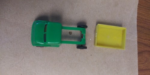VINTAGE 1950'S WANNATOY PLASTIC TOY TRUCKS LOT OF 5 Construction Rare white rims - Picture 7 of 7