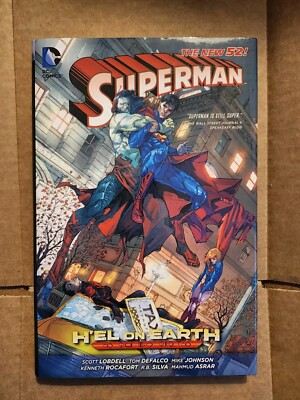 DC COMICS SUPERMAN NEW 52 HEL ON EARTH HARD COVER TRADE