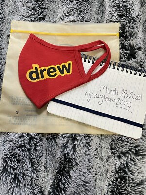Drew House Authentic (L/XL) Secret Face Mask Red Large / Extra Large