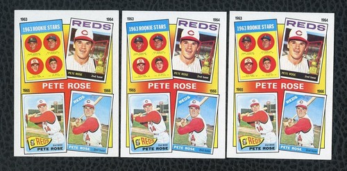 (3) 1986 Topps Pete Rose Baseball Karten #2