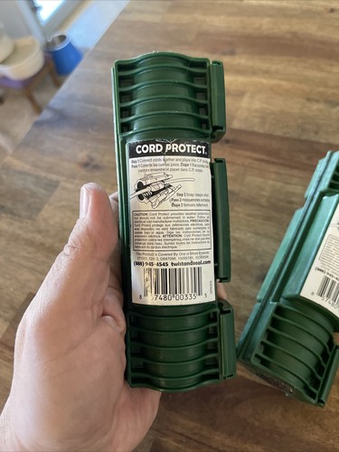 NEW 2 Twist and Seal Cord Protect Outdoor Extension Protection Green Large water - Picture 2 of 8