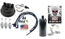 for John Deere 3 Cyl Prestolite IBT4301 Distributor Tune up kit & Hot 12V Coil