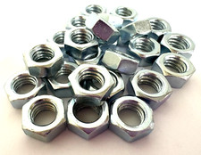 5/16"-18 HEX NUTS ZINC - 25 PIECES