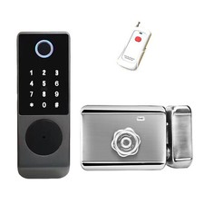 Digital Waterproof Lock Passcode Fingerprint Zinc Alloy Electronic Gate Garden