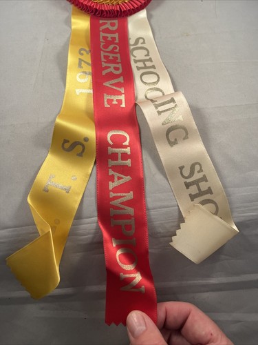 HT S 1973 Pferdeschuleing Show Reserve Champion Band Preis Rosette Award - Bild 4 von 7