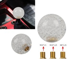 Universal Crystal Bubble Clear Round Ball Shift Knob Manual Car Racing Gear