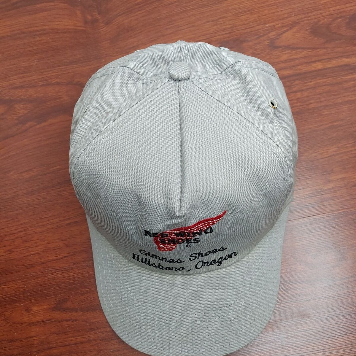 レッドウィング キャップ 【MADE IN THE USA】 Vintage 80s Red Wing Shoes Patch Mesh Snapback Trucker Hat