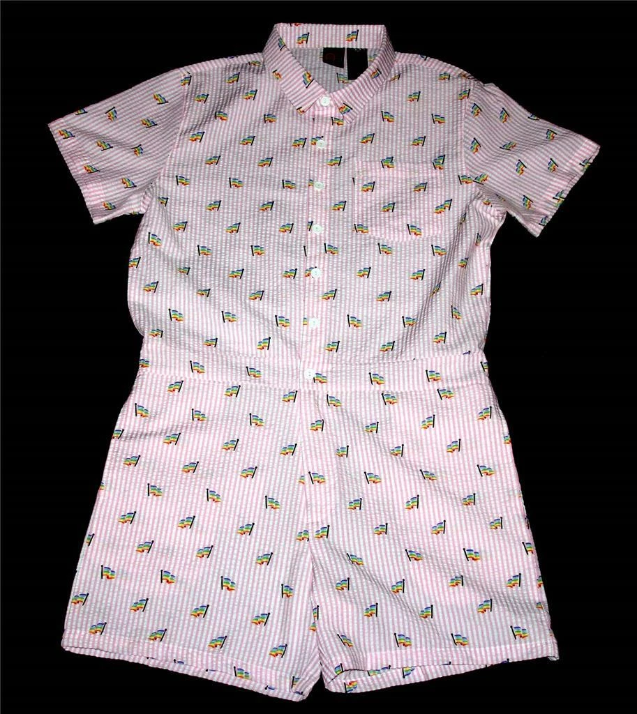 Gay pride rainbow clearance romper