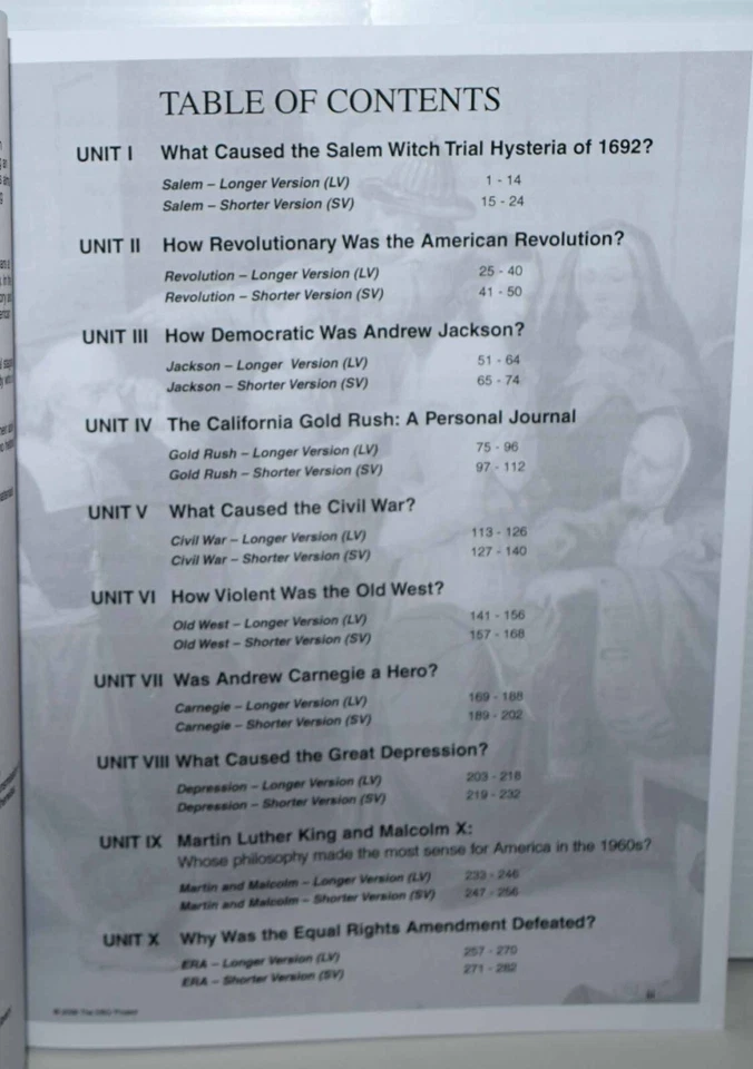 DOCUMENT BASED QUESTIONS IN AMERICAN HISTORY THE DBQ Project NEW Free Shipping ! - Image 2 of 2