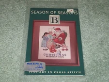 NEW RARE STUDIO B "SEASON OF SEASONS" CHRISTMAS CROSS STITCH CHART PACK 1996 