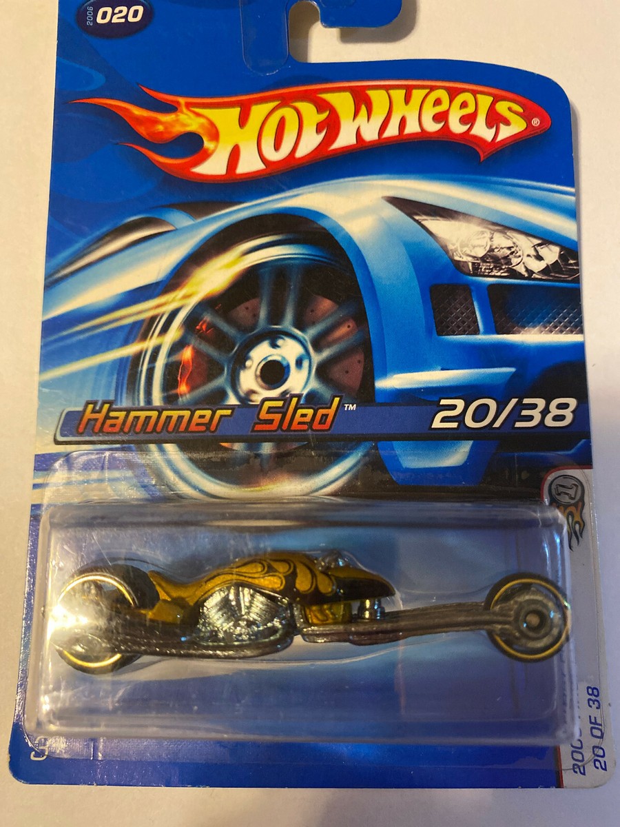 【匿名配送】Hot Wheels HWLE001 1208/3000 未使用 2005 Hot Wheels Hammer Sled 20/38 1st Ed Motorcycle J3261