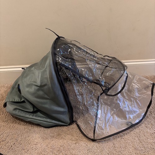 UppaBaby Vista 2010 Upper Seat Canopy Top With Rain Shield Sage Green