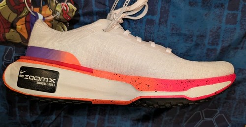 Nike ZoomX Invincible Run FK 3 White/Orange/Pink HF5025-100 Womens Sz 9.5 NWOB - Picture 5 of 10