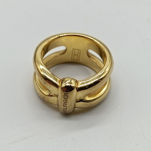 - Breiter Tommy Hilfiger Ring in gold - 11,9 Gramm - - Picture 5 of 9