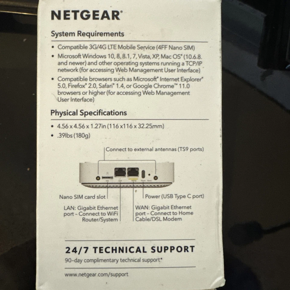 Netgear LM1200 4G LTE широкополосный модем - Изображение 3 из 4