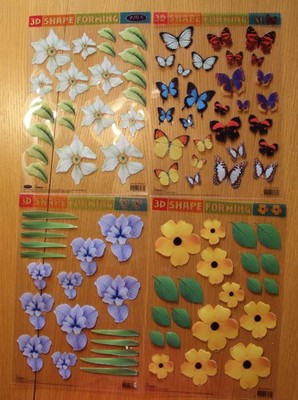 Angelika Wegener   3 D-FlowerForming   vorgestanzt - Set 1 - NEU!