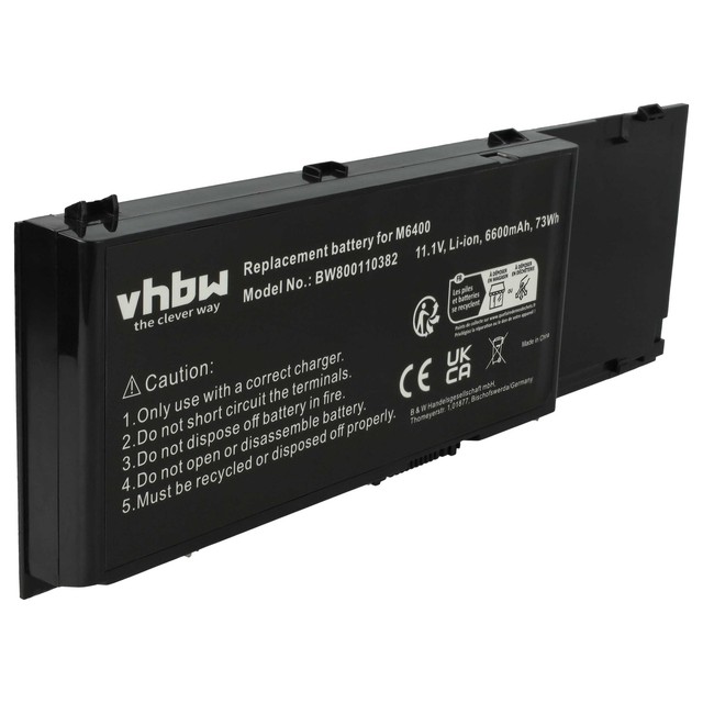 Akku für Dell DW554 C565C 8M039 5K145 F729F F224C DW842 3M190 6600mAh 11,1V