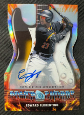 Edward Florentino 2026 Bowman Power Chords Auto Die-Cut /150 #PC-10 Pirates