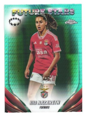 2023-24 Topps Chrome Women's UCL SL Benfica Aqua Prism Kika Nazareth
