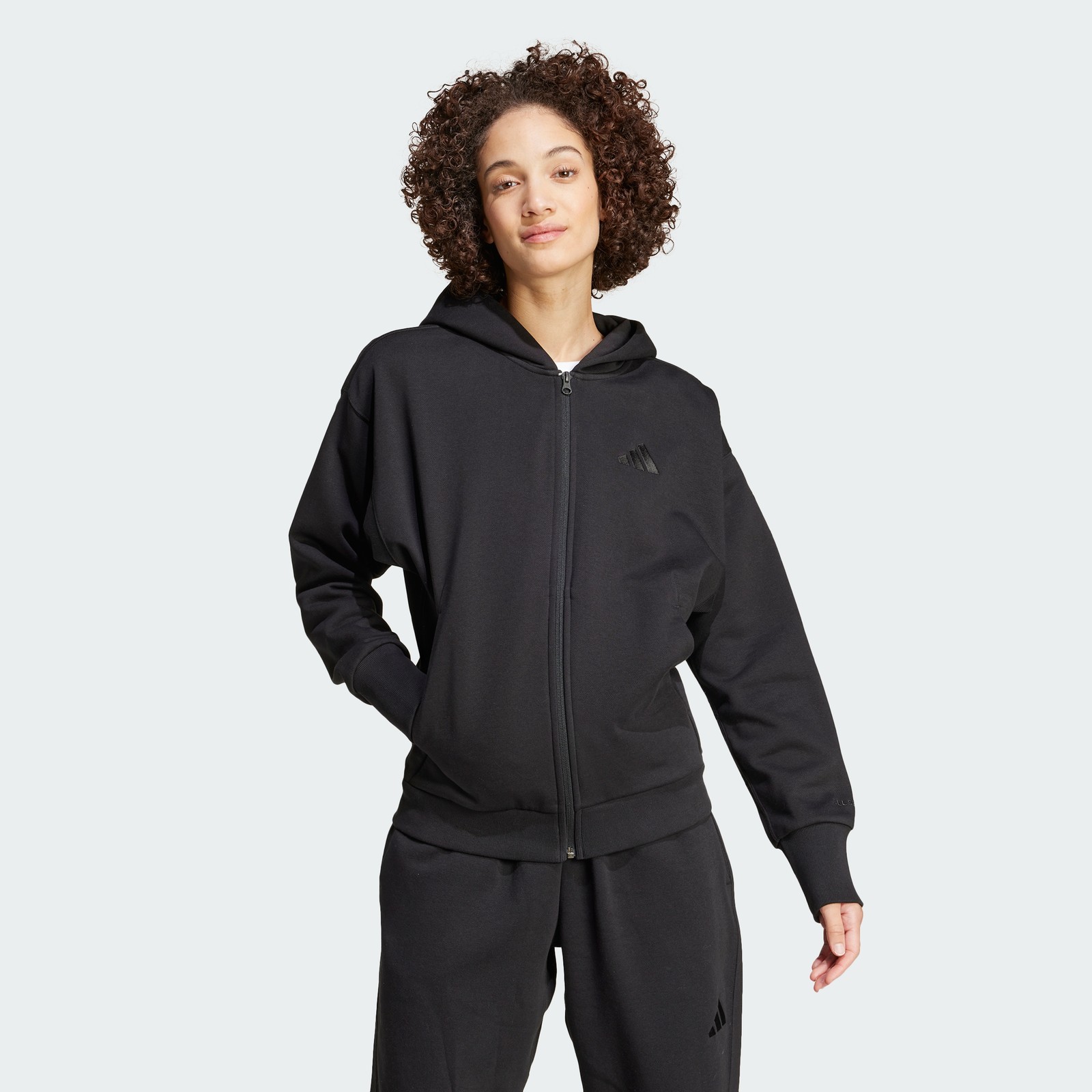 adidas women ALL SZN Fleece Full-Zip Hoodie
