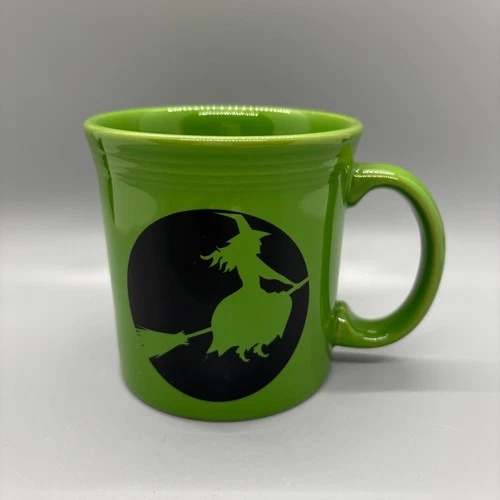 Fiesta Shamrock Moonlit Witch Java Mug | Fiestaware Green Halloween Coffee Cup