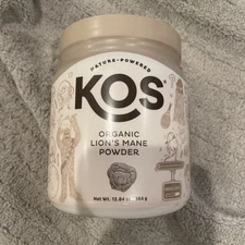 KOS Organic Lion's Mane Powder, 12.84 oz 104 Servings Sealed 4/2027