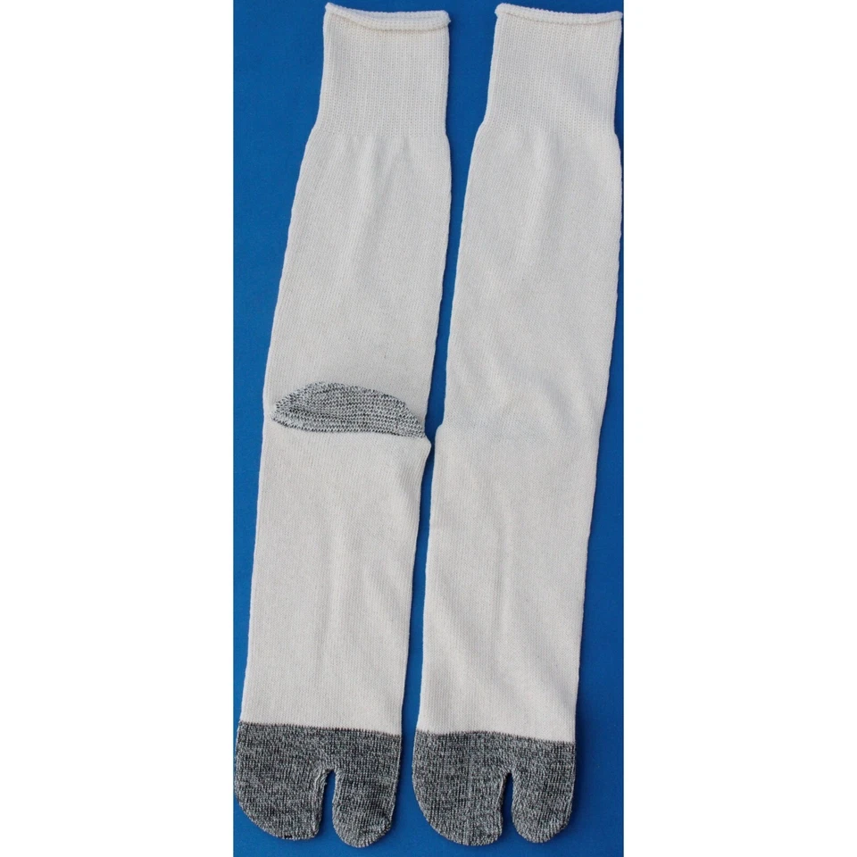 Japanese Tabi Socks 6 Pairs EU 42–45 100% Cotton White Reinforced Made in... - Image 2 of 3
