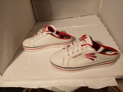 Vintage Y2K 2002 Mary-Kate and Ashley Brown Red White Star Sneakers Girls Sz. 4